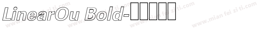 LinearOu Bold字体转换